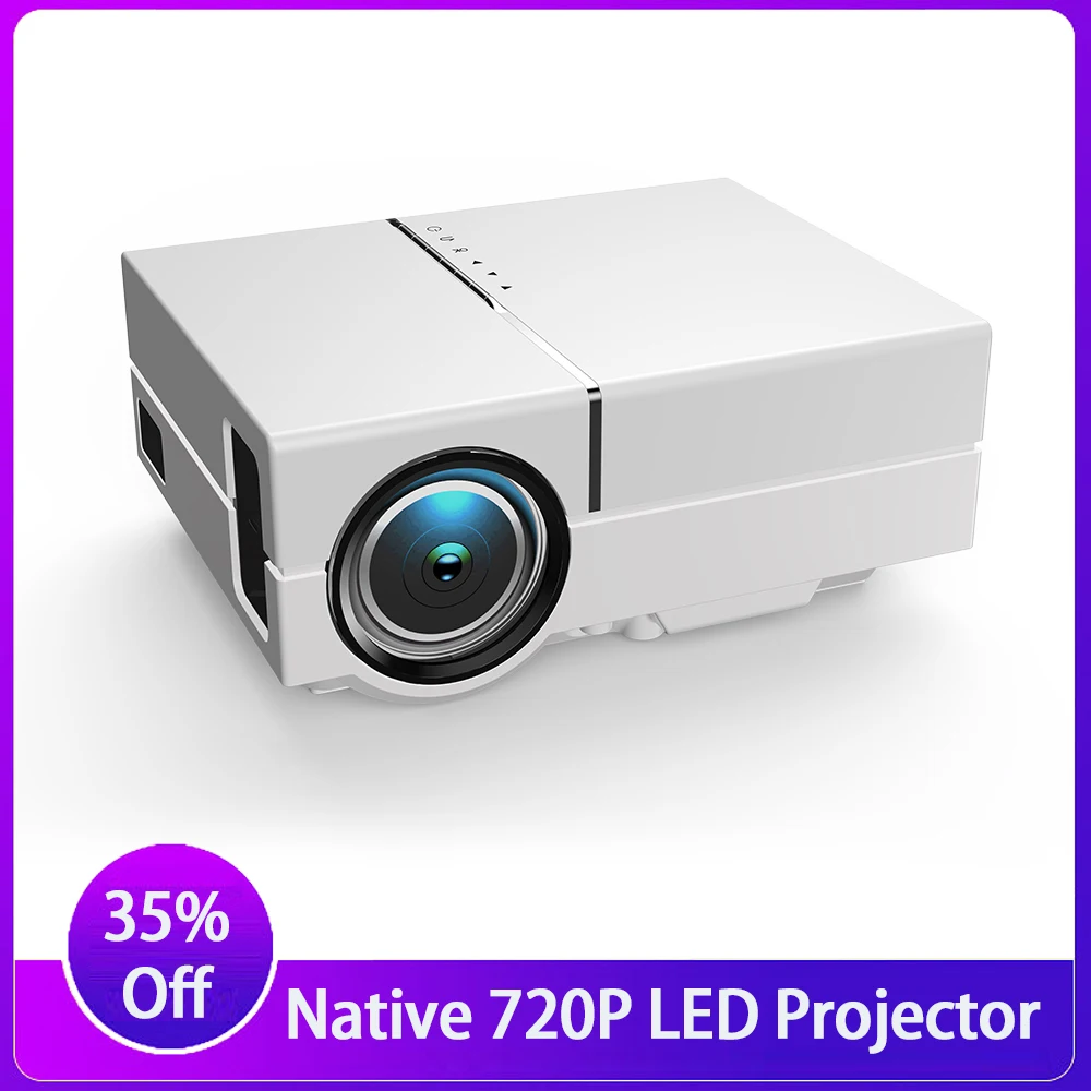 Mini LED Projectors Physical 1280*720P Support 1080P Decoding Portable