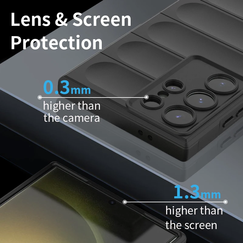 Shockproof Flexible Liquid Silicone Protective Case - Premium Coverage Bumper