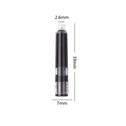 25-Pack Mini Black Ink Cartridges for Fountain Pens - School & Office Supplies (Black)
