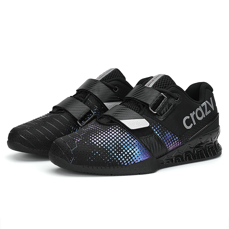 Spring Men's Weightlifting Sneakers Black Red Men's Squat Shoes Professional Weightlifting Training Shoes Sneakers