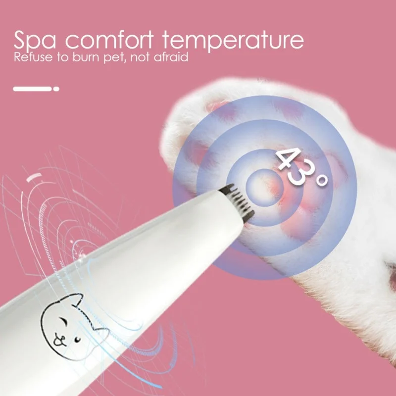 USB Rechargeable Dog Clippers Professional Pet Foot Hair Trimmer Dog Grooming Hairdresser Shear Ear Eyes Hair Cutter Machine