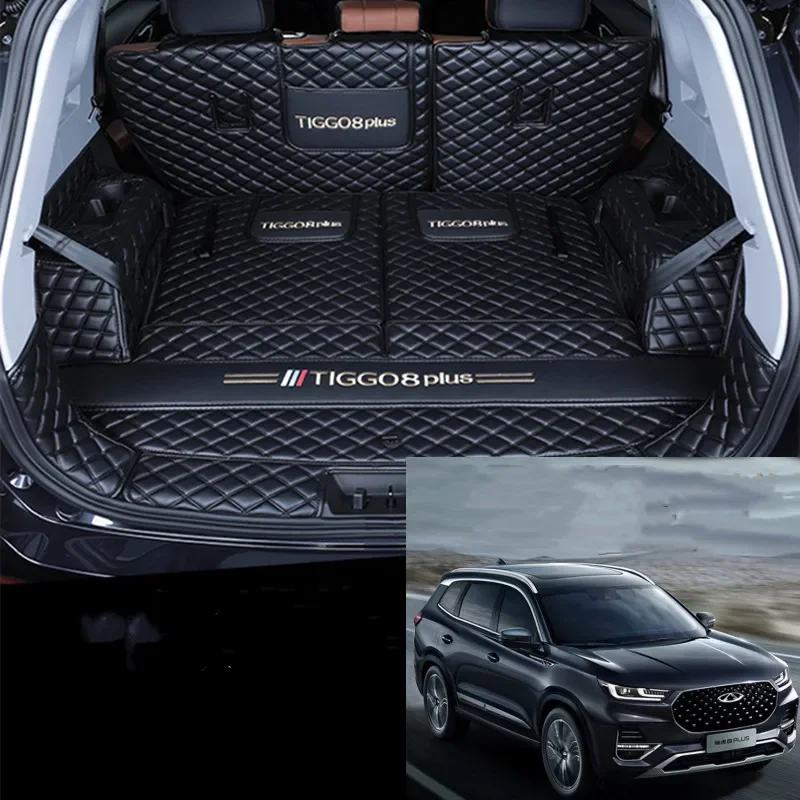

Автомобильные коврики для багажника Chery Tiggo 8 PLUS 7 5 мест 2022 2023, защита от грязи, аксессуары для подкладки, Стайлинг автомобиля
