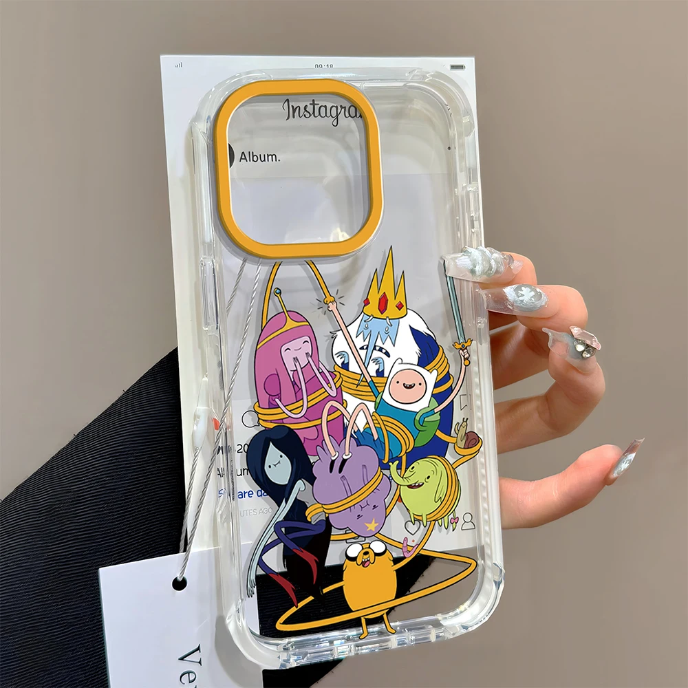 Whimsical Cartoon Adventure Shockproof Silicone Phone Case