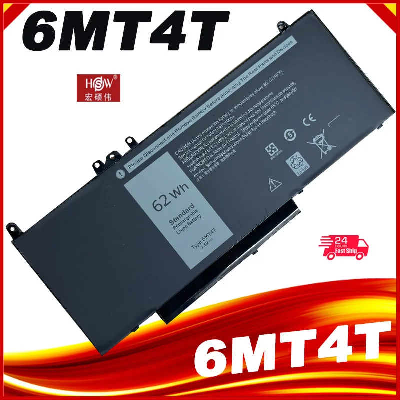 

Аккумулятор для ноутбука Dell Latitude E5470 E5570 6MT4T, 15,6 дюйма, M3510, TXF9M, 79VRK, 07V69Y, 7V69Y, 7,6 В, 62 Втч
