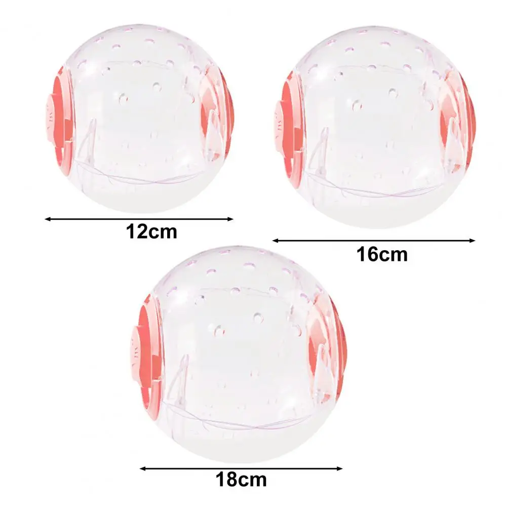 12cm/16cm/18cm Outdoor Sport Ball Grounder Rat Small Pet Mice Jogging Ball Toy Hamster Exercise Play Toy Small Pet Supplies