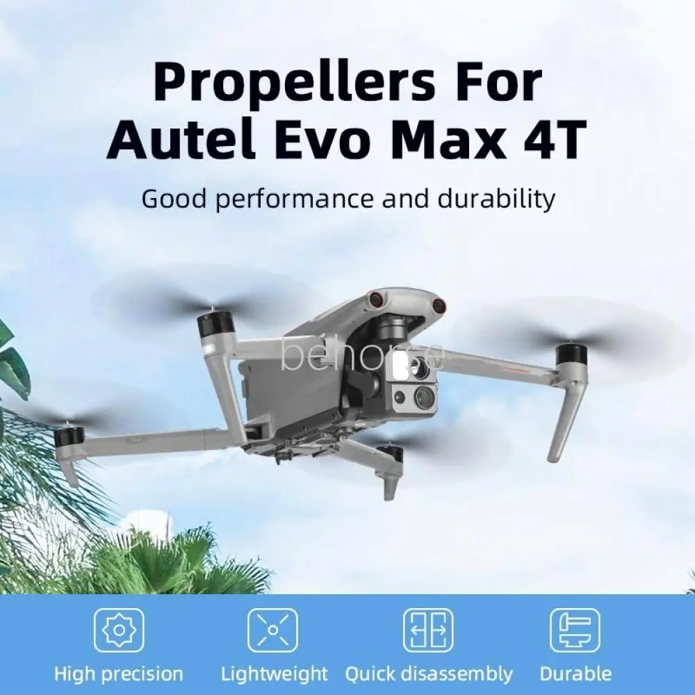 Paires d'hélices brunes pour drone PC, posées sur fond blanc, prêtes à être installées.