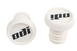 Enhanced Mountain Bike Handlebar Grip Anti-Slip End Caps (2-Pack) (2 White Plugs)