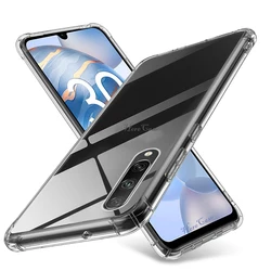 Shockproof Clear Protective Phone Case Back Cover - Galaxy A60 (Transparent)