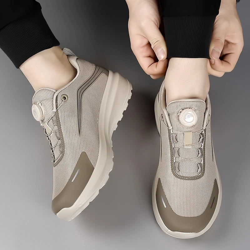 Anti Slip Sports Male Sneakers Hot Sale Treking Footwear Leisure Walk Men Driving Shoes Versatile Travel Trainers Hiking Shoes 4