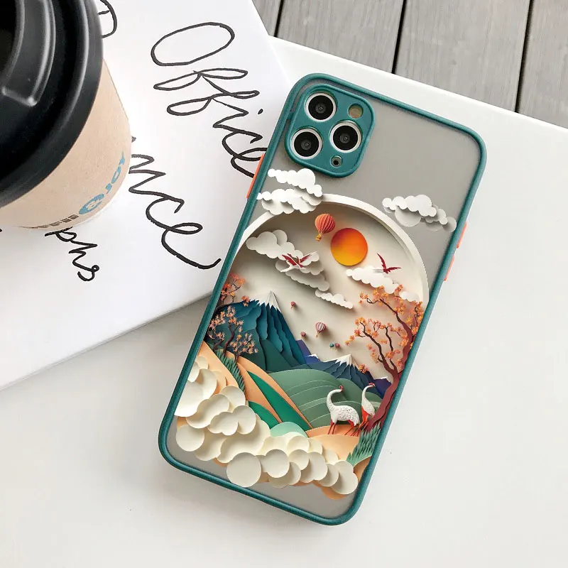 Creative Landscape Mountains Shockproof Phone Case