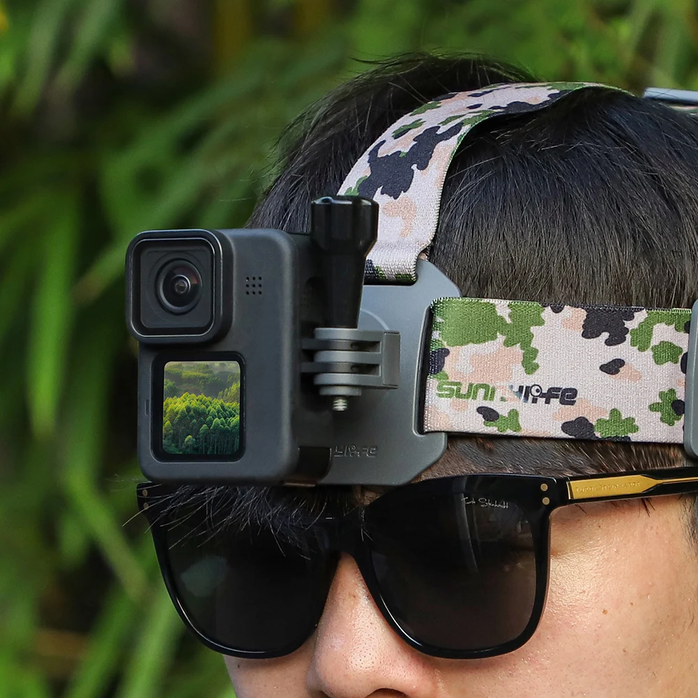 퀵릴리즈 기본 장착 키트, 360 도 회전, GoPro Insta360 액션 포켓용 헤드 벨트 스트랩 마운트