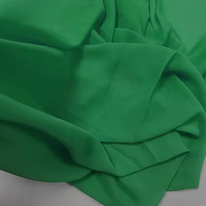 Elegant Green Chiffon Georgette Fabric for DIY Fashion & Decorations