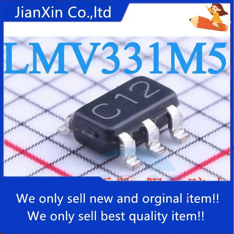 

30 orginal new LMV331M5X/NOPB silk screen C12 SOT23-5 LMV331 voltage comparator