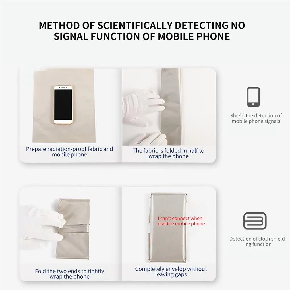 RFID 차폐 블록 방사선 방지 원단, 내유성 내마모성, 내구성 RFID 원단 신호 차단 재료