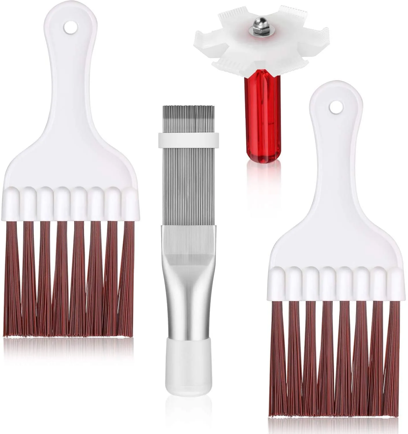 Air Conditioner Condenser Fin Cleaning Brush Coil Condenser Brush AC Fin Comb Stainless Steel Air Refrigerator cleaning brush