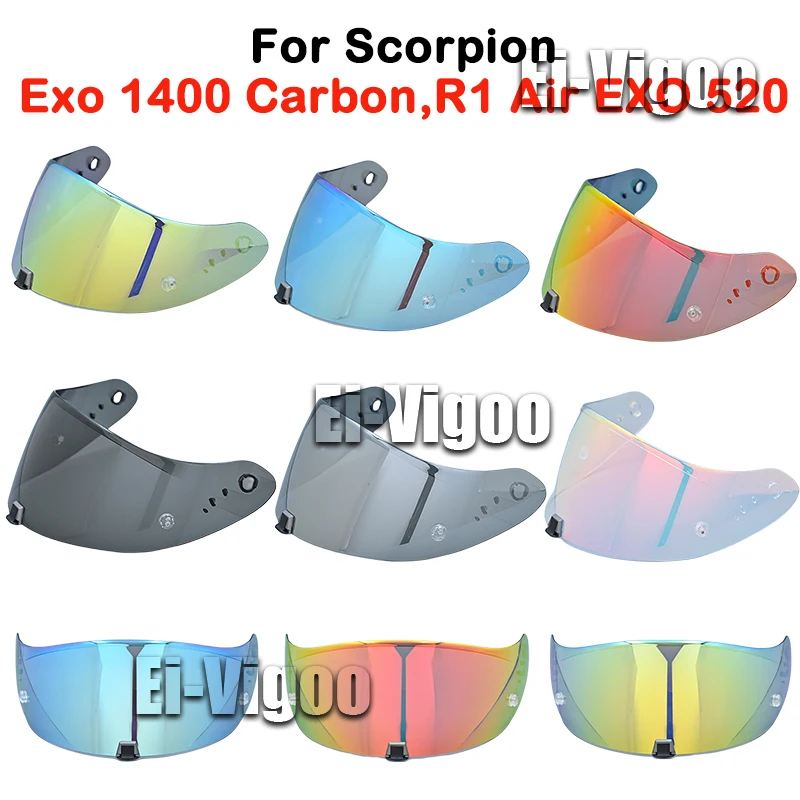 EXO 520 osłona na kask z osłoną na kask fullface motocykla soczewki na wymianę do Scorpion Exo 1400 Carbon, R1 Air & EXO 520