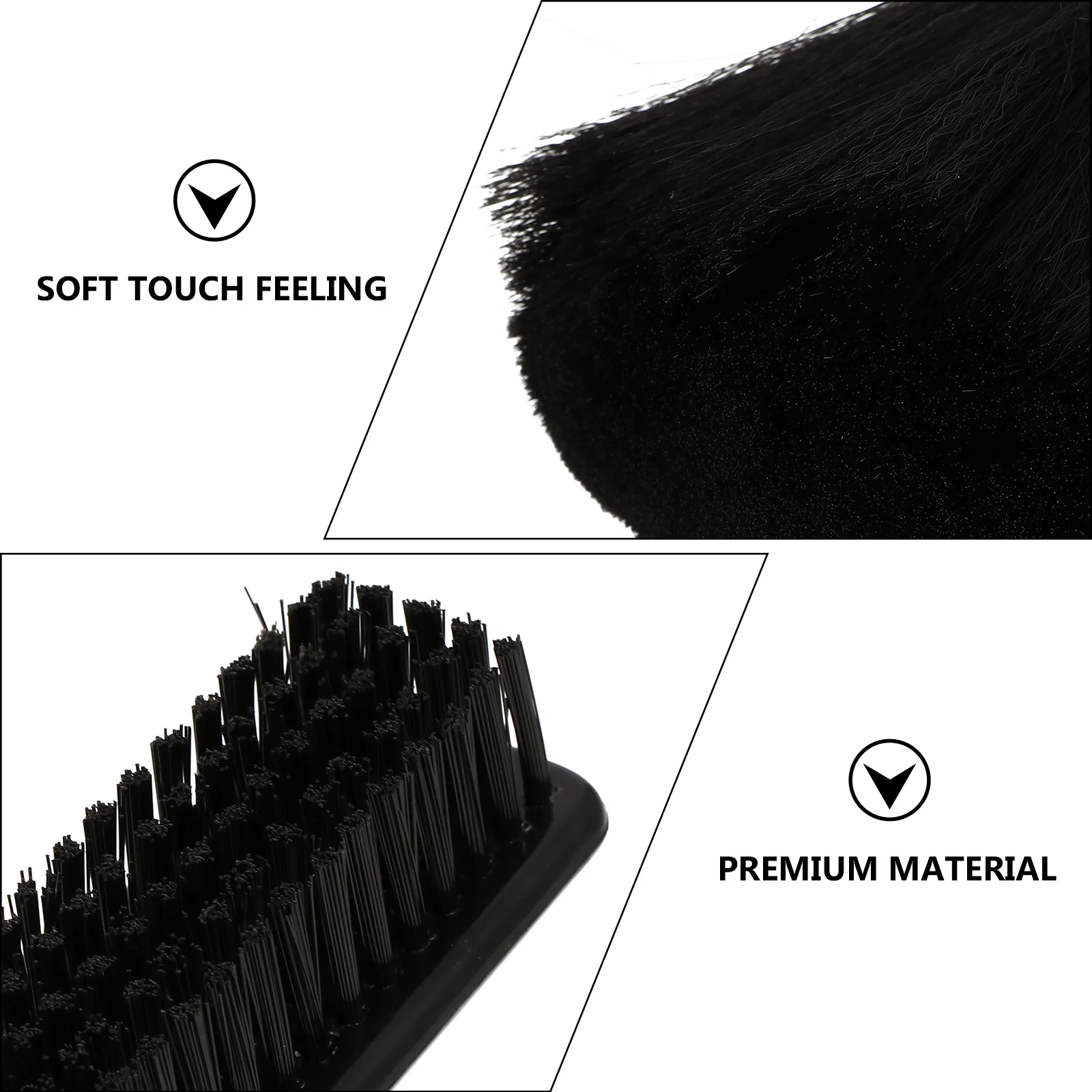 2 Pcs Cleaning Brush Hair Retractable Neck Duster Cutting Salon Haircut Mineral Travel 4