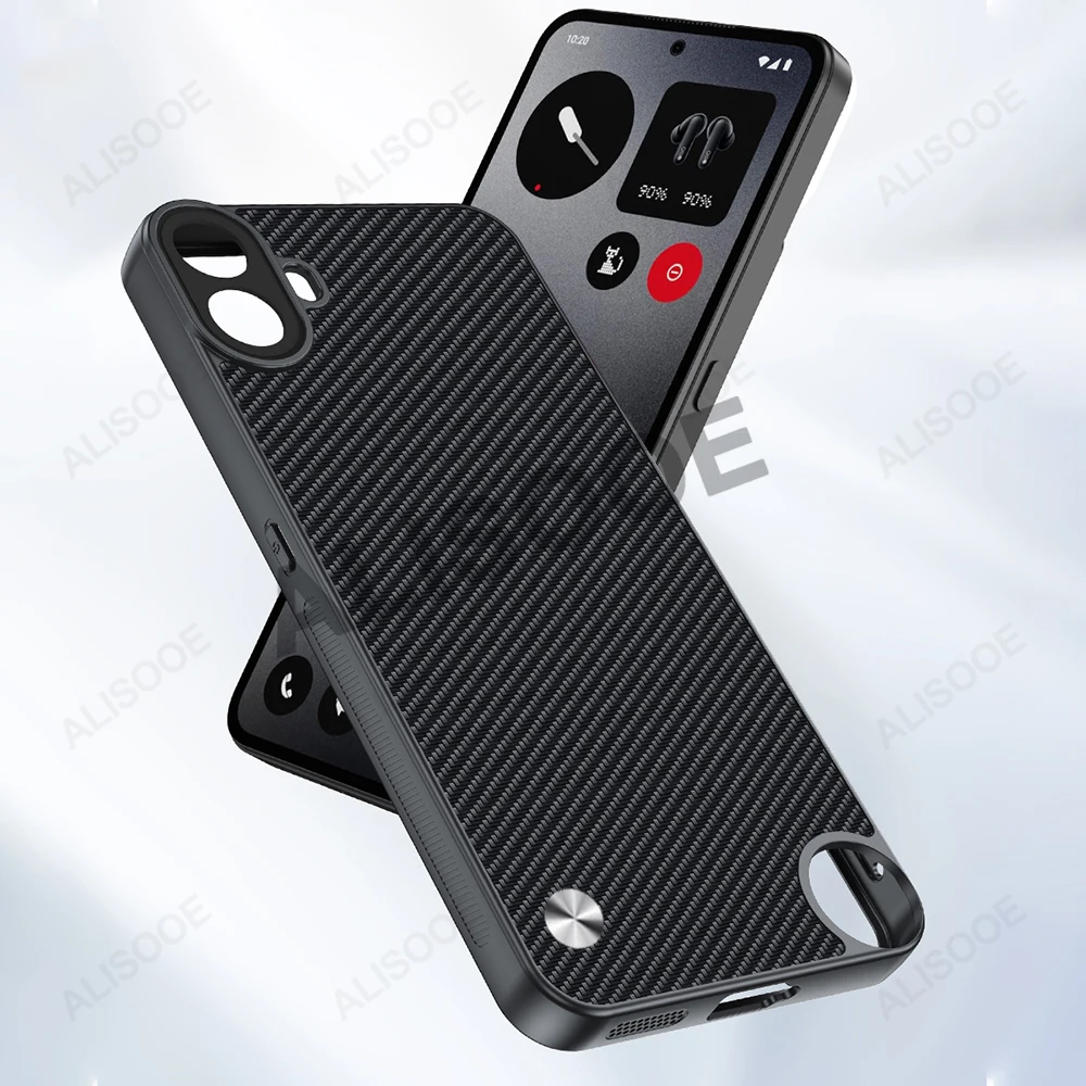 Luxury Shockproof PU-Leather Fiber Texture Phone Case Cover