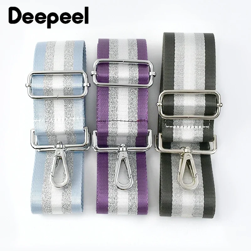 Deepeel 5cm Wide Women Bag Strap Band Shoulder Crossbody Bags Straps Adjustable Lengthen Female Nylon Belt Replace Accessory