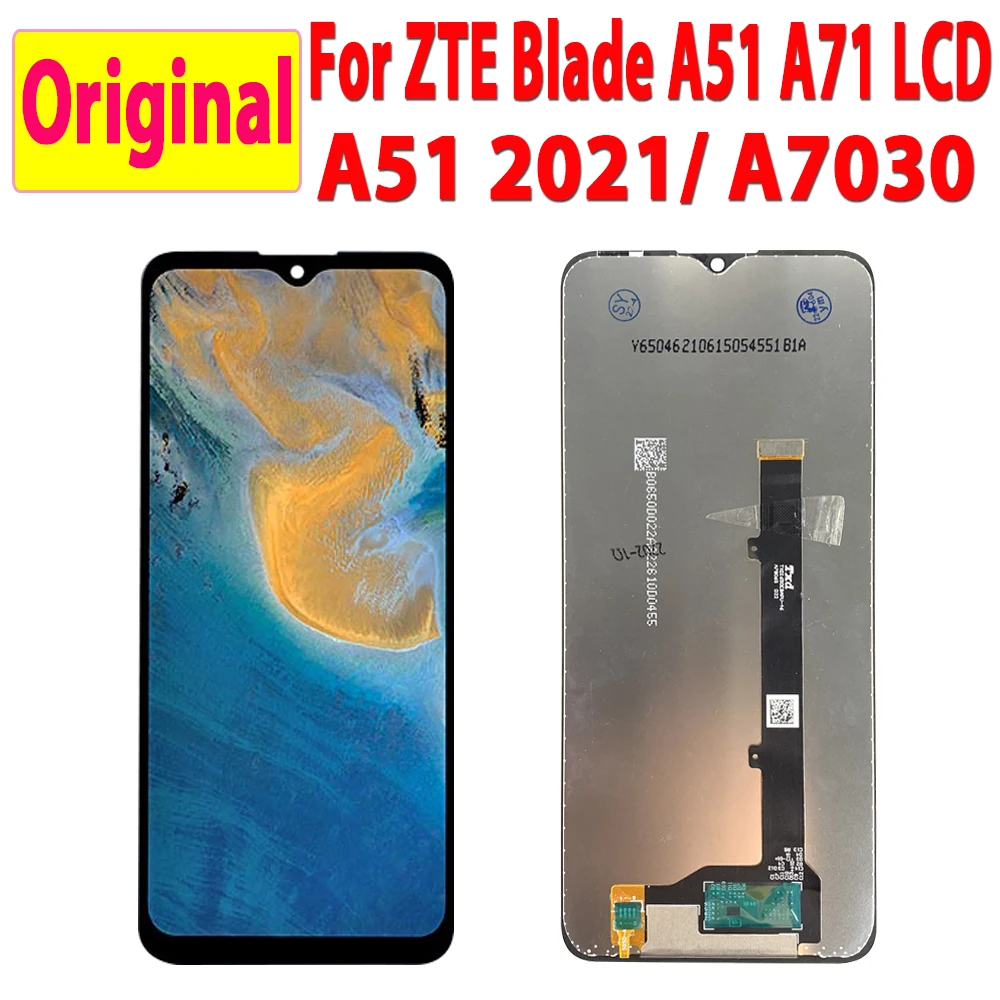 Оригинальный ЖК-дисплей 6 52 дюйма для ZTE Blade A51 A71 A5 A7 2021 сменный ЖК-экран сенсорный