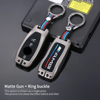 Portachiavi in lega di zinco per auto portachiavi per Mercedes Benz A C E classe S W221 W177 W205 W213 accessori per auto-Styling - Portachiavi in lega di zinco per auto portachiavi per Mercedes Benz A C E classe