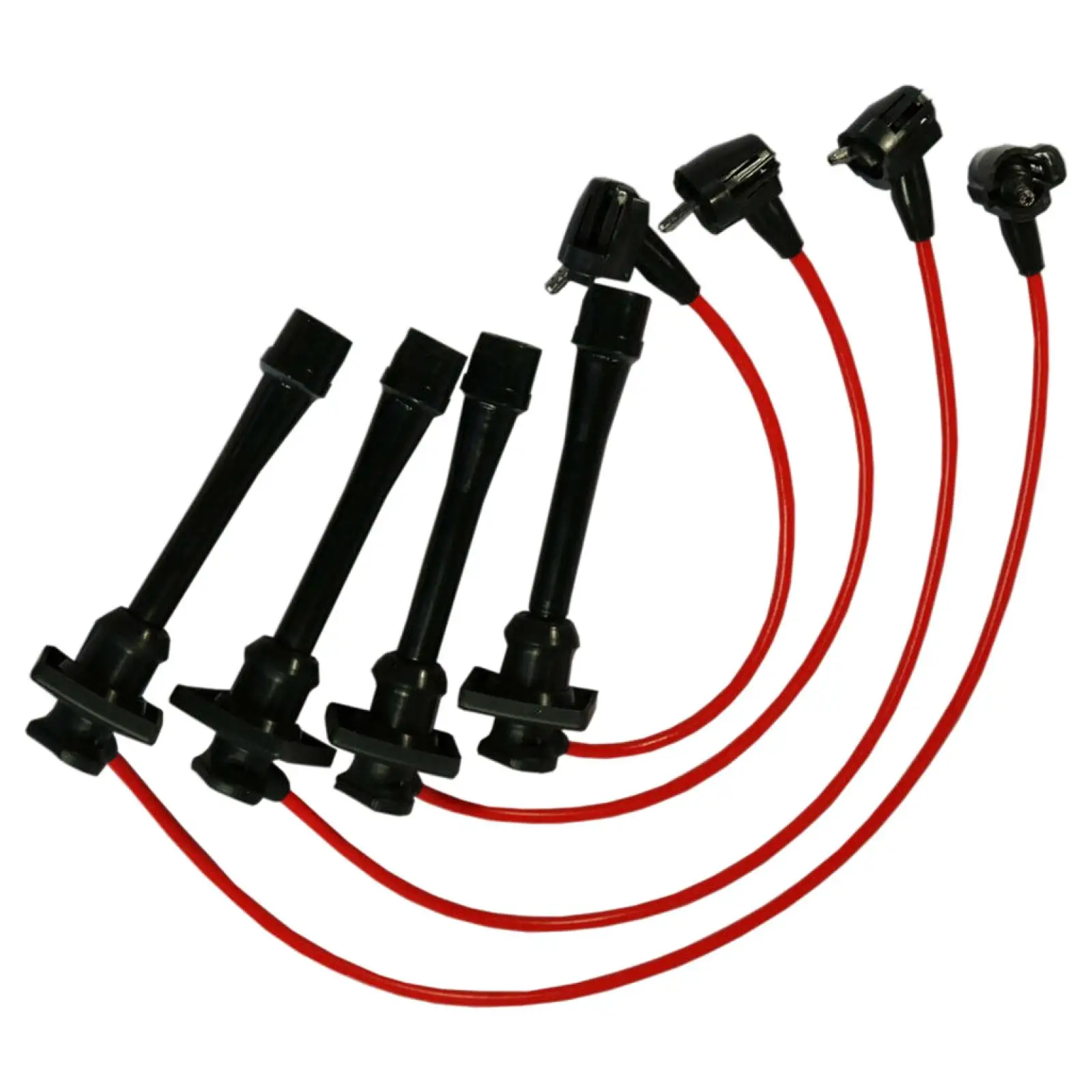 

4x Spark Plug Wires, 90919-22327, 4 Spark Plugs, Silicone Ignition Cable Kit Fit