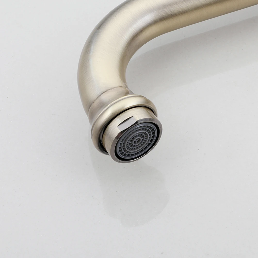 giratória graus de latão polidor alça torneira giratória de pia de torneira com misturador giratório