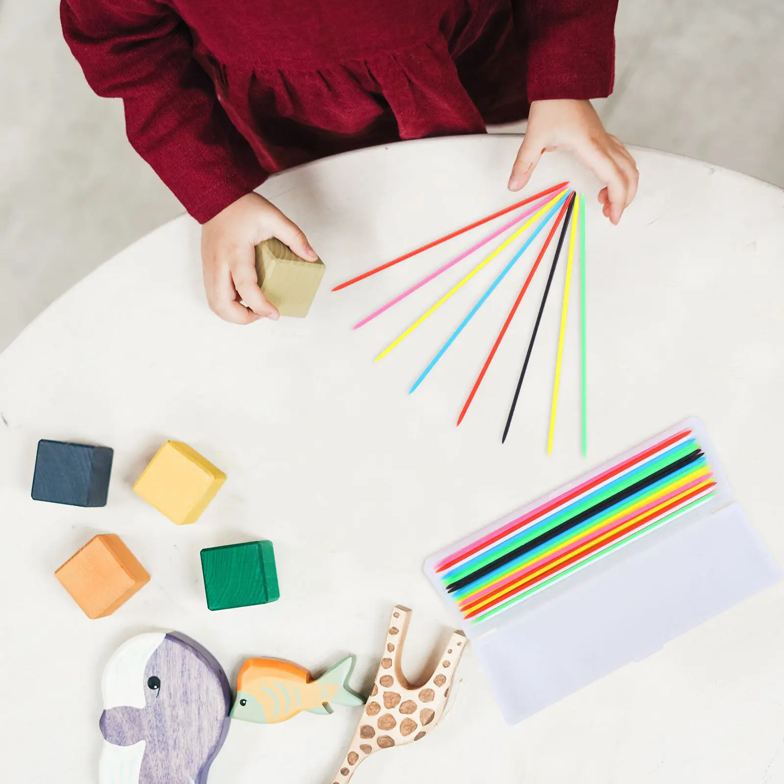 120개의 다채로운 픽킹 스틱 고품질 내구성 친환경 교육용 계산 도구 부모-자녀 상호작용 게임 세트