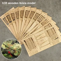 Scale 1:35 Wooden Fence Model Rails Scene Materials for Diy Model Making Military Building Landscape Layout Diorama Kits 1