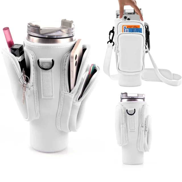 Cup Carry Accessory Bag for  Stanley, Water Bottle Holder Strap, for Stanley Cup 30/40 Oz,  Water Bottle Sleeve for  Stanley
