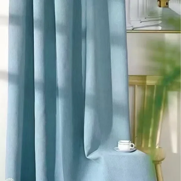 French Cream White Jacquard Thickened Chenille Blackout Curtains for Customized Finished Product for Living Room Bedroom Villa 2