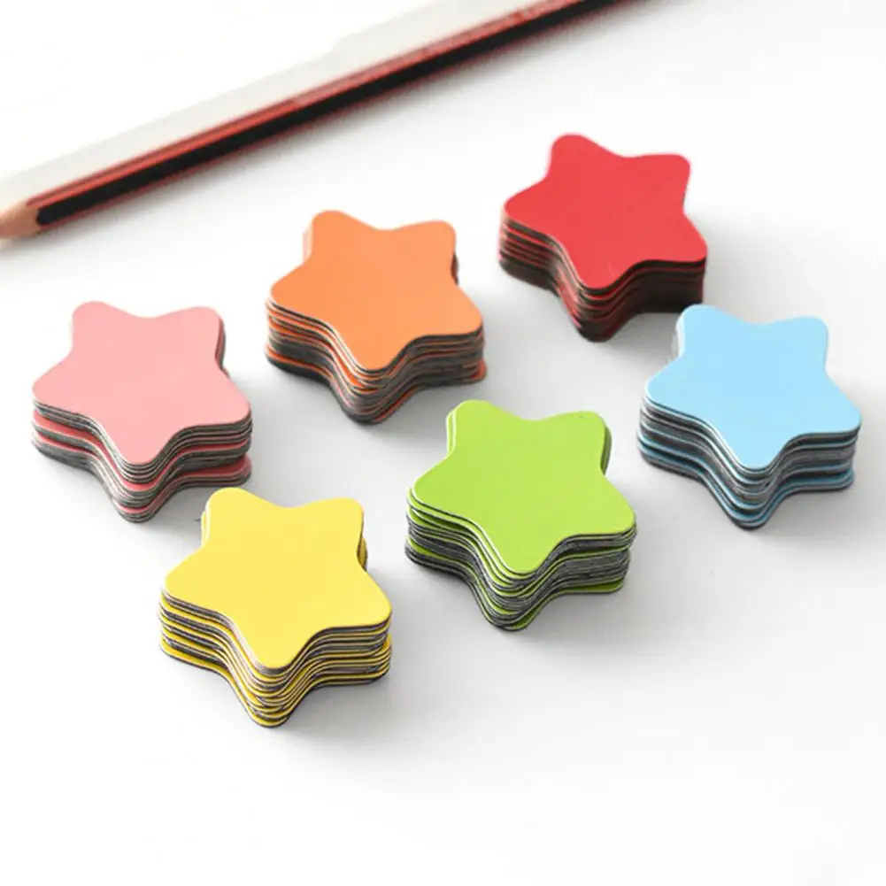20Pcs/Set Compact Reusable Multifunctional Scratch Resistant Stars Blackboard Magnet Magnetic Sticker Classroom magnetic sticker magnetic fridge stickers