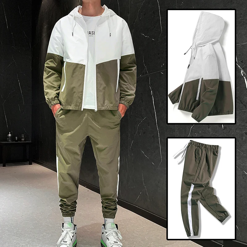 Track Suits Sweatsuit Men's Tracksuit Set Men's Zipper