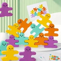 3D Children Wooden Building Blocks Balance Villain Blocks Montessori Toys For Toddlers Early Learning Fine Motor Skills Gift