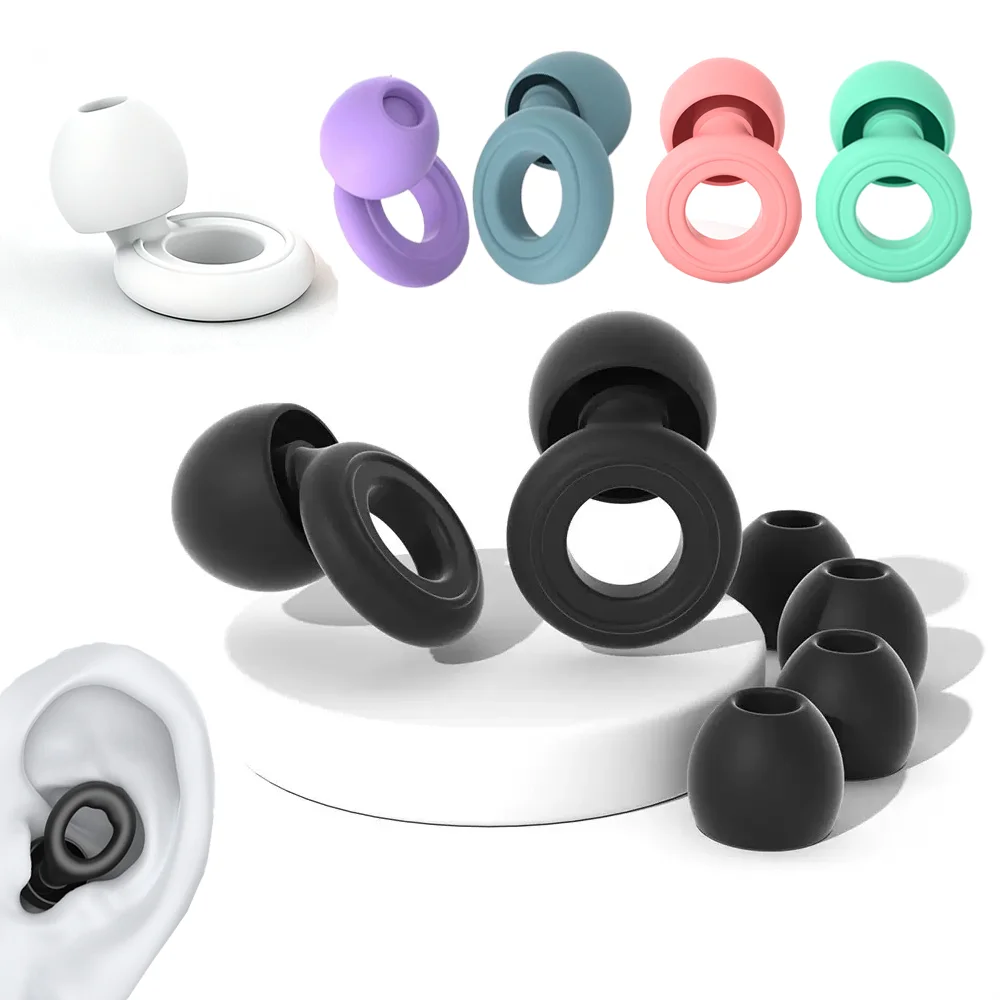 Loop Noise-Canceling Waterproof Ear Plugs for Sleep and Swim, Silicone Hearing Protection for Children