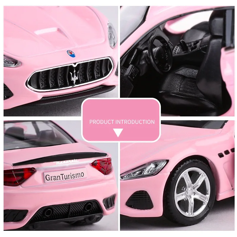 Фото Модель спортивного автомобиля Queen 2018 Maserati granтуризм MC, изысканные Литые и игрушечные автомобили RMZ city 1:36, Коллекционная модель из сплава №4