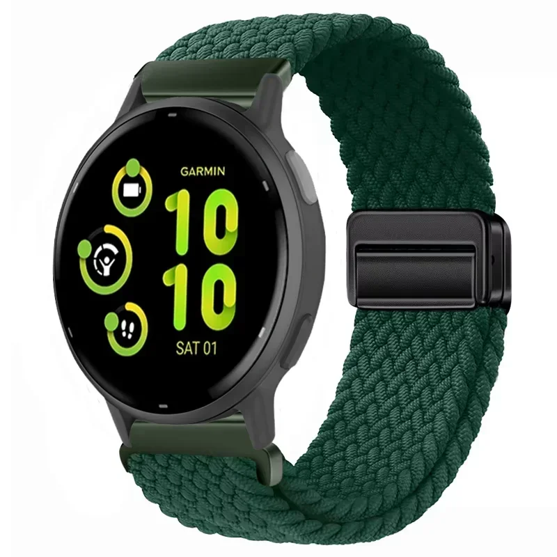 Nylon Braided Magnetic Wristband Strap, 20/22mm