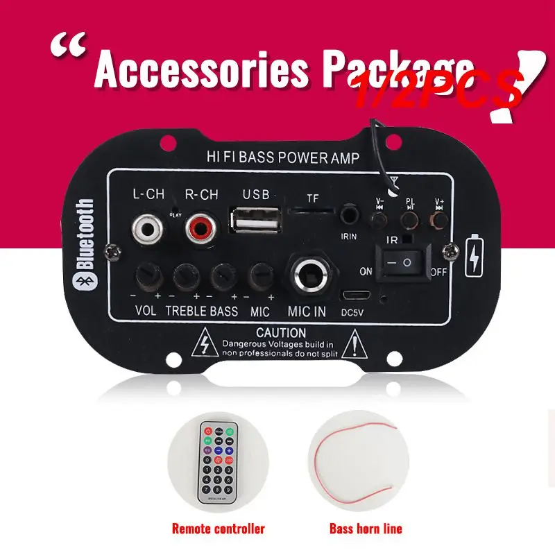 

Двойной усилитель для микрофона, 50 Вт, 4 Ом, 5 дюймов, 12/24 В, 110/220 В