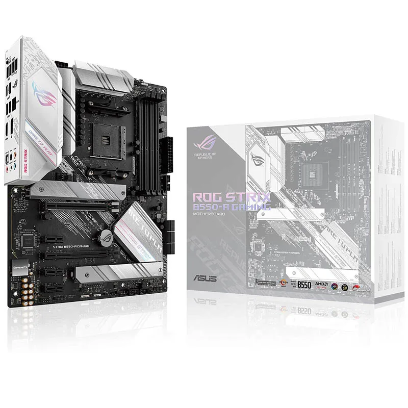 Nuovo Asus Rog Strix B550-A Gaming Am4 Scheda Madre Amd Ryzen 3Rd Ddr4 128Gb(Oc) Pci-E 4.0 M.2 B550 Placa-Mãe Am4 Atx Desktop B550