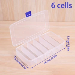 Transparent Portable Plastic Storage Box with Dustproof Lid - Jewelry and Accessories Organizer (L)