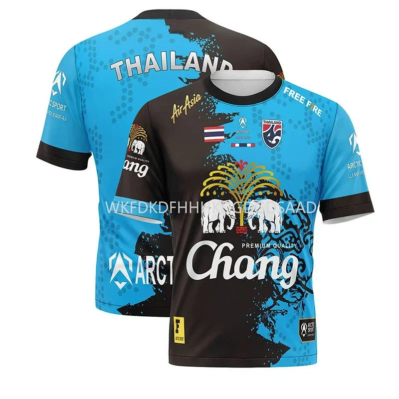 Unisex Summer THAILAND CHANG Jersey Men's T-shirt 3D Printed Quick Drying Casual Short Sleeved Men's Sportswear Top
