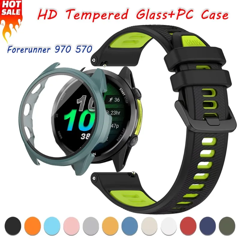 Enhanced PC Case with All-Around Screen Protective Shell and HD Tempered Glass Cover