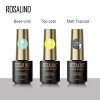 ROSALIND 7ML Matt Top Coat Nail Polish Lacquer Nail Gel Polish Vernis Semi Permanent Soak Off Gel Nail Polish Manicure Art 2