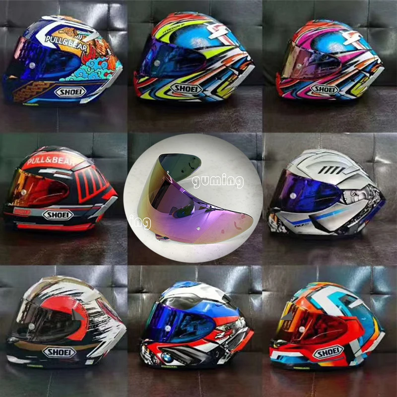 Custodia Per Lenti Con Visiera Per Casco Integrale A 10 Colori Per Shoei X14 X-14 Z7 Z-7 Cwr-1 Nxr Rf-1200 Casco Da Moto Modello X-Spirit
