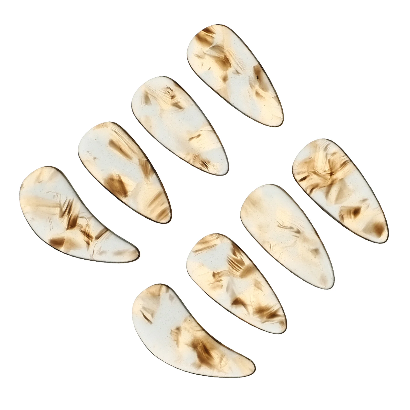 8 Pcs Nails Chinese Zither Finger Picks Guqin Fingertip Protection Covers Protectors Accessories
