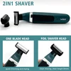 VGR Pubic Hair Trimmer Shaver for Men Body Groomer for Groin & Balls Replaceable Blade Electric Razor IPX5 Waterproof Epilator 3