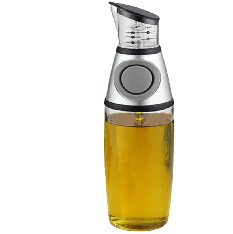 

Hot Sale Kitchenware Oil Controlling Bottle Anti-Leakage Soy Sauce Glass Bottle Metering Press Oil Bottle Vinegar Bottle 500ml