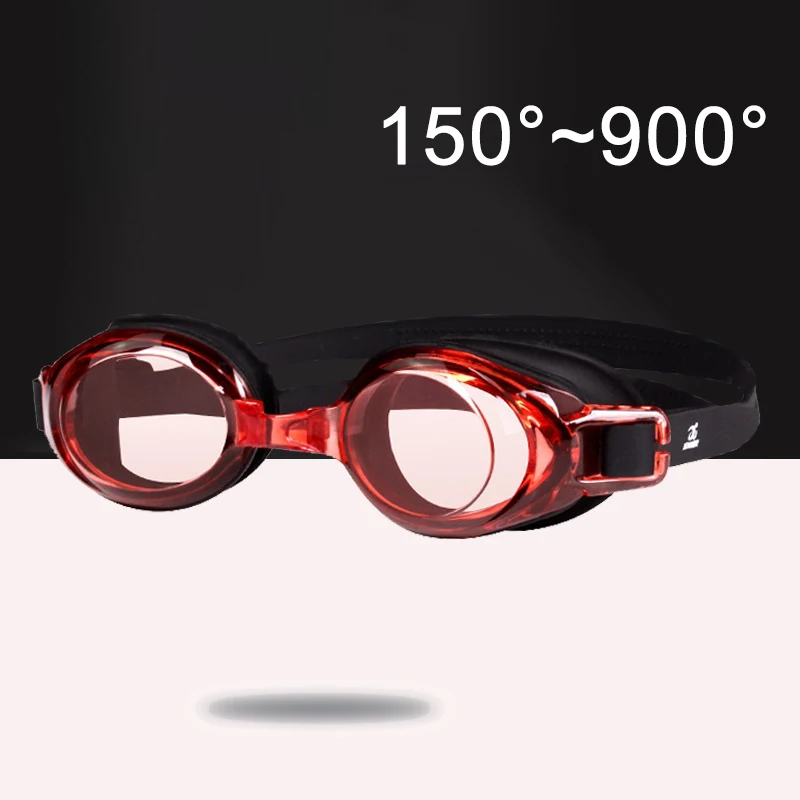 Swimming Goggles Adults Teens -1.5 To -9.0 Myopia Waterproof Anti-fog Silicone Diopter