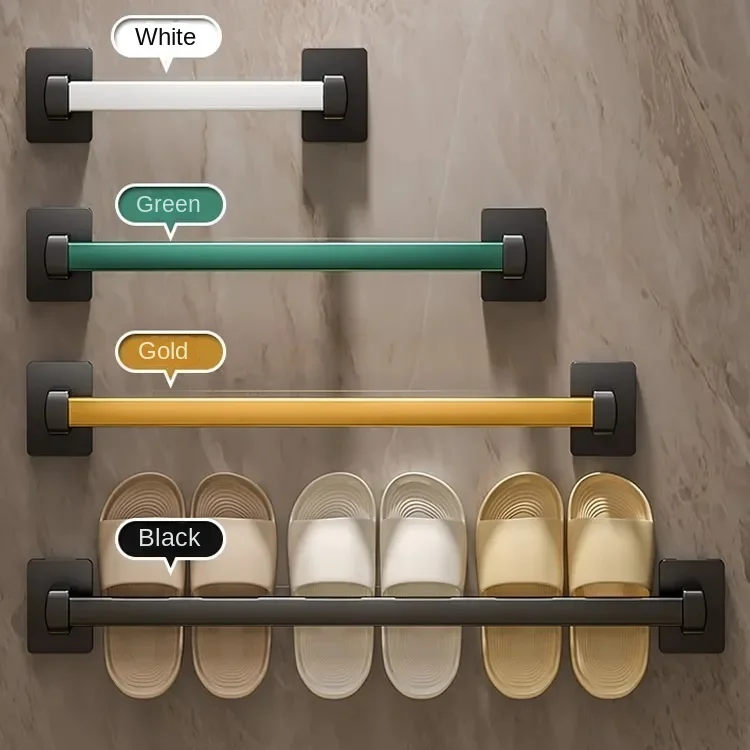 

Bathroom slipper rack non-perforation, toilet shelf, shoe towel storage, artifact, toilet, wall-mounted drain shelf