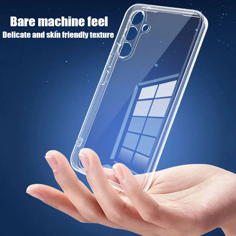 Transparent Soft Silicone Clear Phone Case - Sleek & Durable Protection